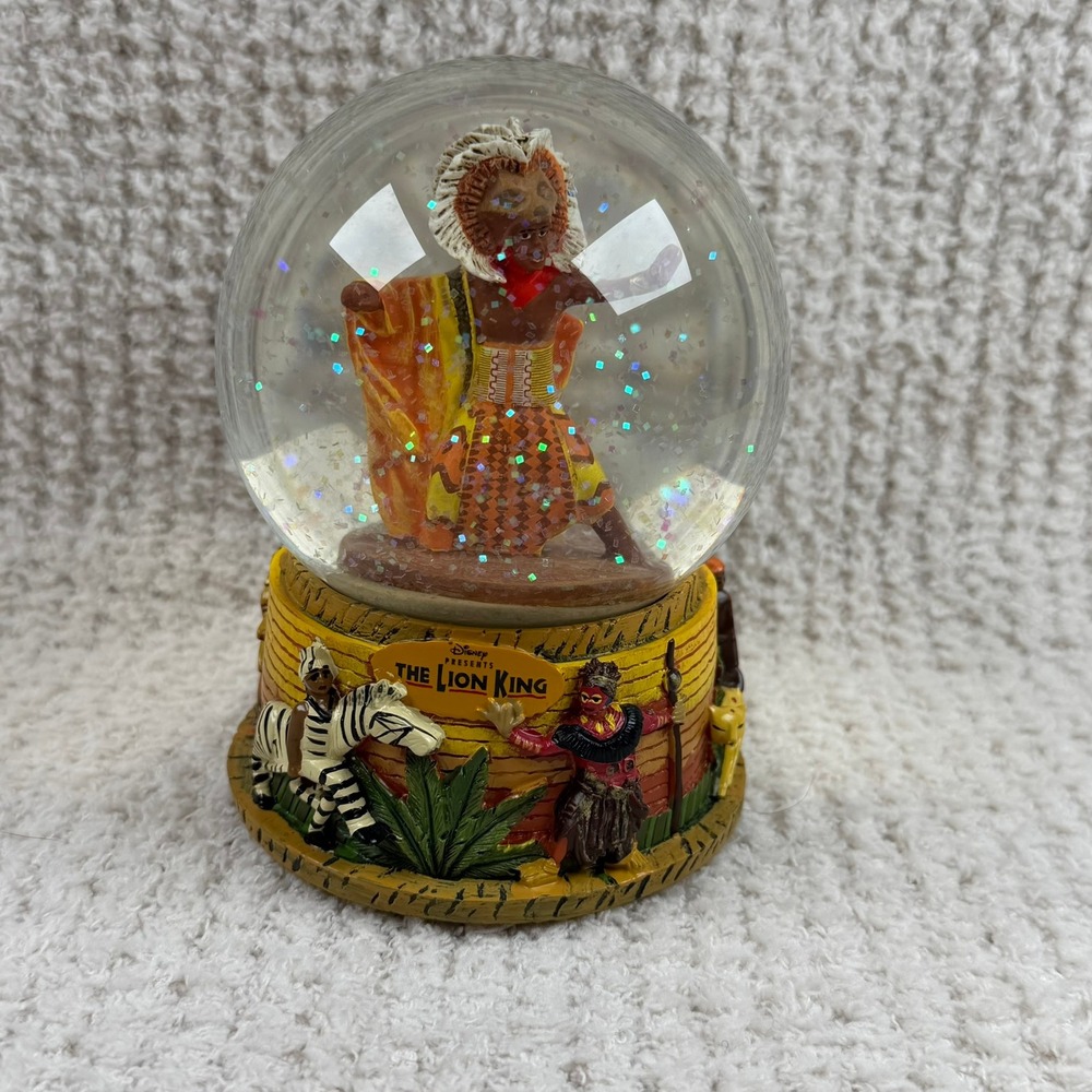 Disney The Lion King Broadway Musical Snow Globe Musical Glitter Box‎ FAC044318